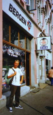 Jim Outside the Bergen Hostel